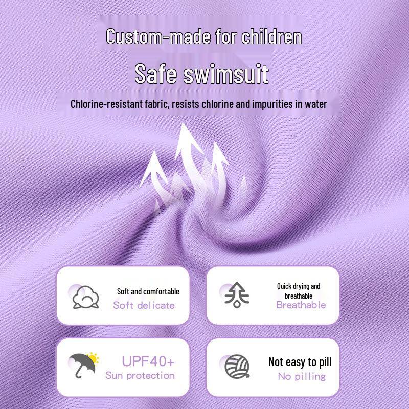 „Übergröße Schnelltrocknender Mädchen-Badeanzug-Set“
