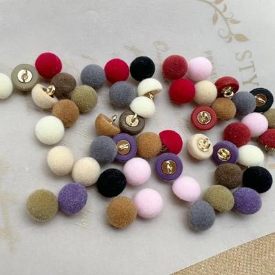 10 buc/lot nasturi frumosi pentru acoperire grămadă, 10 mm, ciuperci mici, buton cu tijă din plastic, accesorii de cusut pentru haine de iarnă