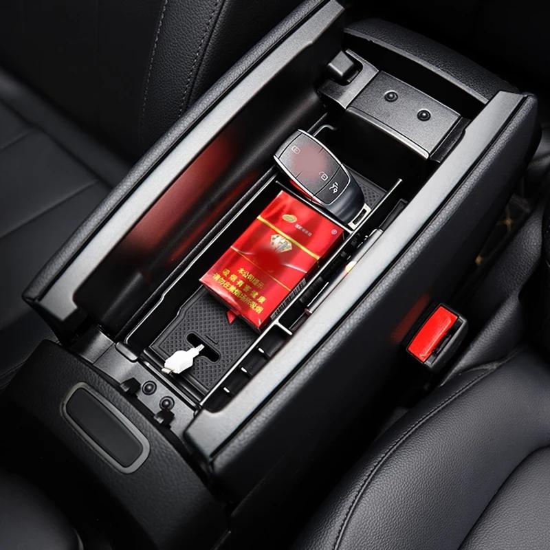 Auto Mittelarmlehne Platte Organisieren Aufbewahrungsbox Verkleidungen Tablett für Mercedes-Benz A-Klasse W177 GLB-Klasse W247 Innenraum