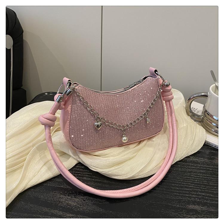 This year's popular shoulder bag women's bag 2025 new trendy literary and foreign style chain messenger bag fashionable chain dumpling bag
