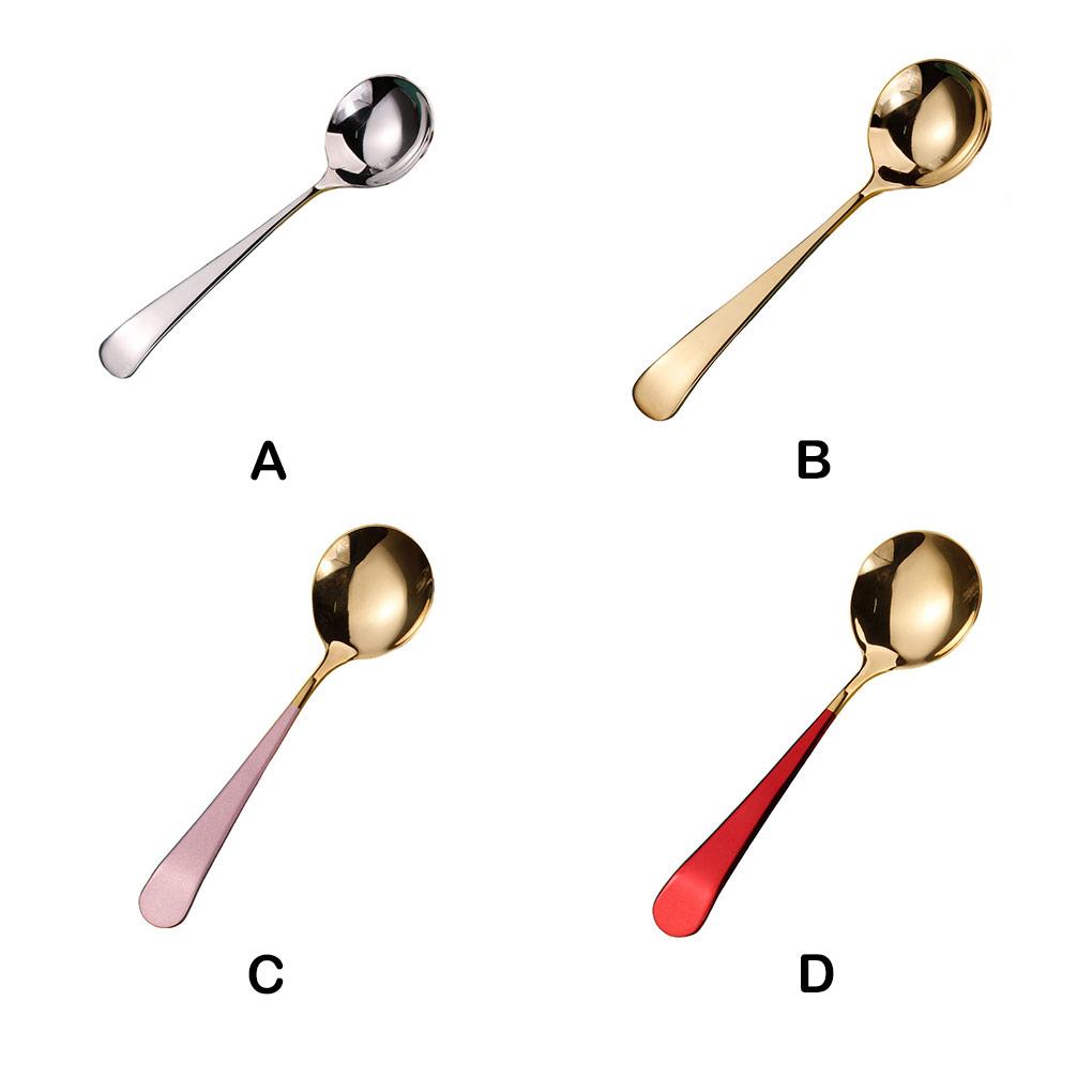 Lžíce Nerez Zaoblená Dlouhá rukojeť Lžičky Rukojeti Opakovaně použitelná Péče Síto Restaurace Kuchyňské nářadí Polévková kaše