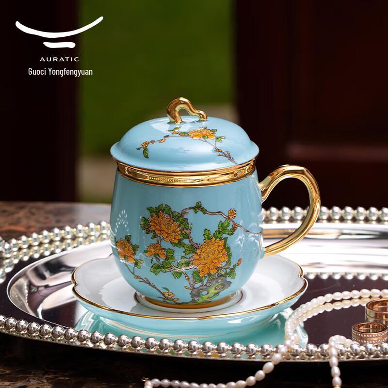Auratic Madam's Porcelain West Lake Blue Tea Set
