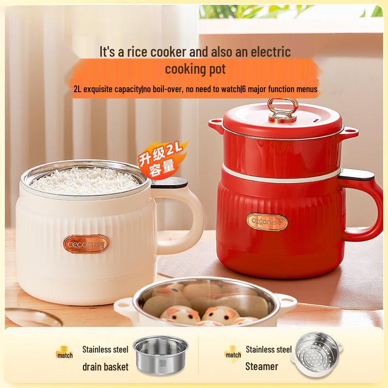 Smart Ceramic Rice Cooker: Multifunction Steaming, Cooking & Stir-Fry Pot with Removable, Washable Parts