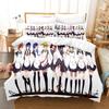 3D Printed Love Life Bedding Set Pillowcase Animation Cover Down Quilt Cover Double Twins Whole King Adult Children Bed Cover Quilt Cover
