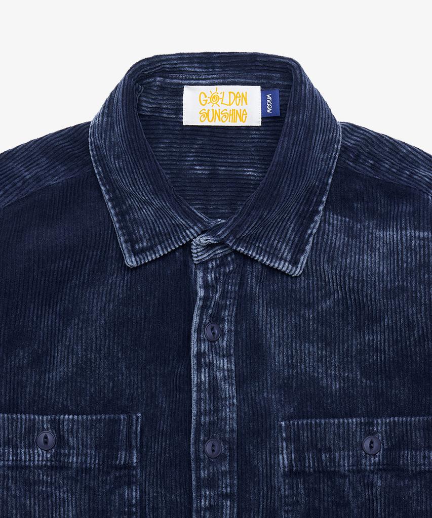 GOLDEN SUNSHINE Corduroy Washed Shirts_Navy