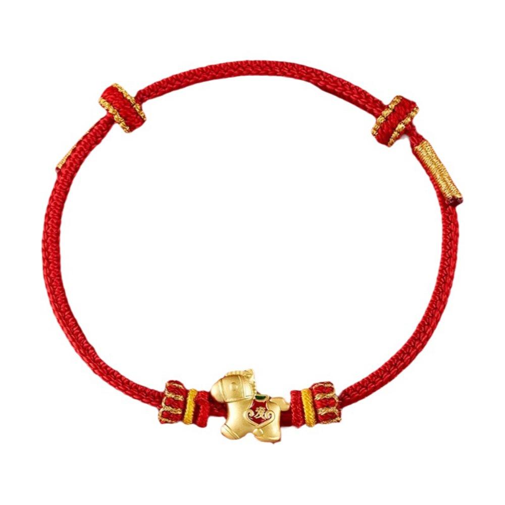 Chinese Style Horse Year Bracelet Hand-woven Fortune Bracelet Good Lucky Bracelet Spring Festival