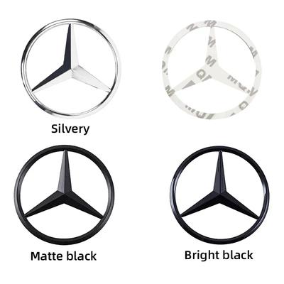 Mercedes Benz için Araba Stickerı 9cm ABS Araba Arka Çıkartma Bagaj Amblemi Sticker Mercedes Benz S320 W164 W203 W204 W168 C180 E320 A İçin