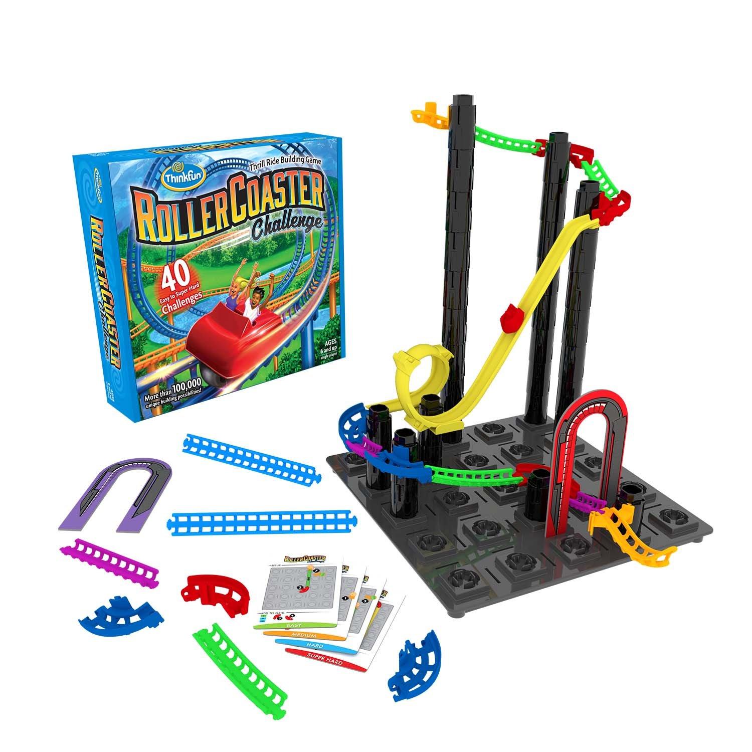 

ThinkFun Roller Coaster Challenge 1046, a game that develops physical thinking skills, includes Japanese instructions, ages 6 and up, ThinkFun