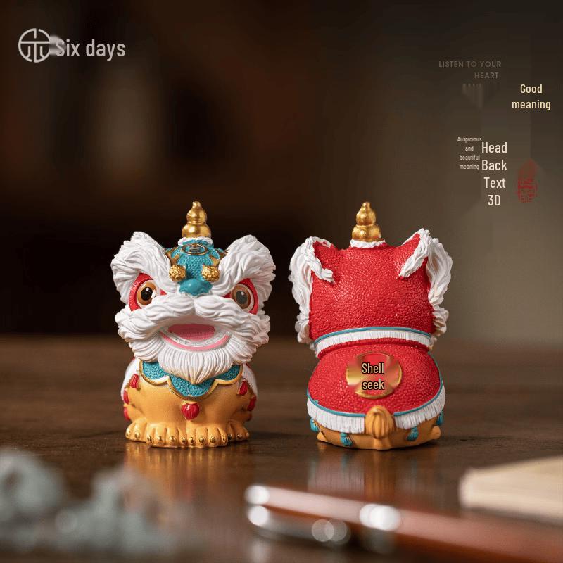 Chaxun Guochao Awakening Lion Dance Figurine Gift Set
