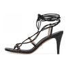Interlocking G Leather One Strap Sandals Women's Black 738679 BKO00 1000