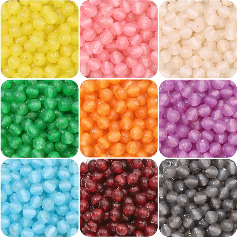 Resin Round Beads Pendant Charms for Jewelry Findings DIY Necklace Bracelet