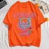 Devil'S Ghost Face Graffiti Print Men T Shirt O-Neck All-Match T-Shirt Casual Cotton Clothes Fashions Summer Sportswear