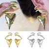 Elegant Heart Shaped Earrings Featuring Gold/Silver Tone Wire Wrapped Earrings Ear Accessories for Fashionable Women
