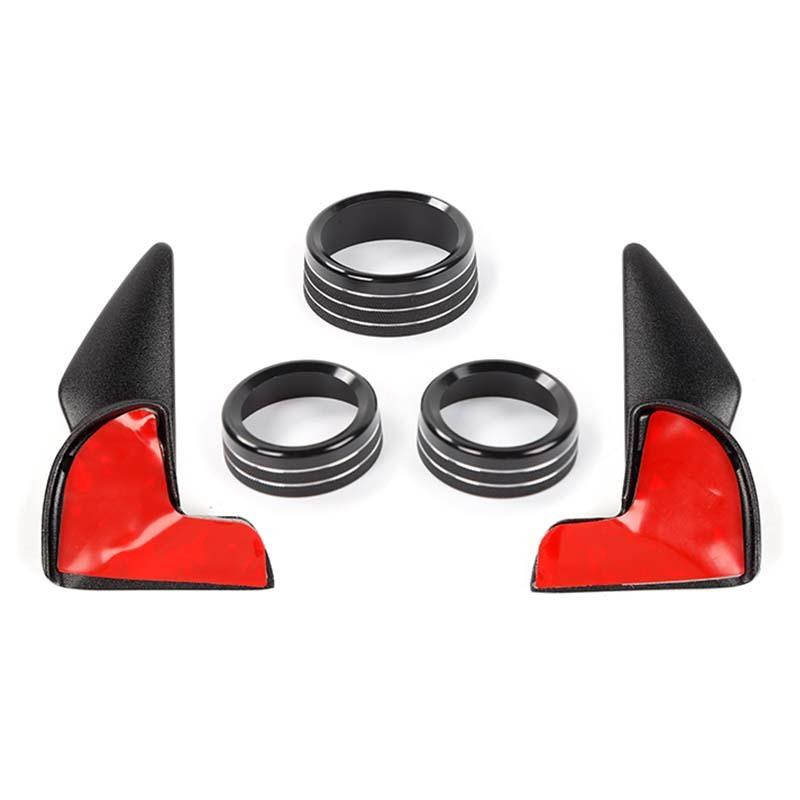 Gear Shift Paddle Air Conditioning Audio Switch Trim Ring Fit For Dodge Charger For Dodge Challenger 2015 Up Interior Accessories