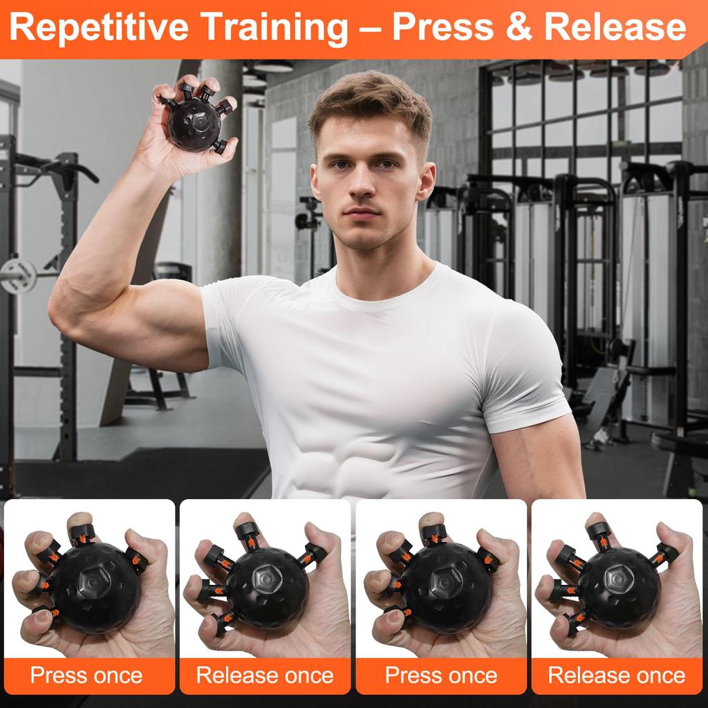 Finger Grip Strengthener,  Upgrade Hand Gripper Strengthener, New Hand Grip Strengthener Finger Exerciser Gripper Tool, Sili