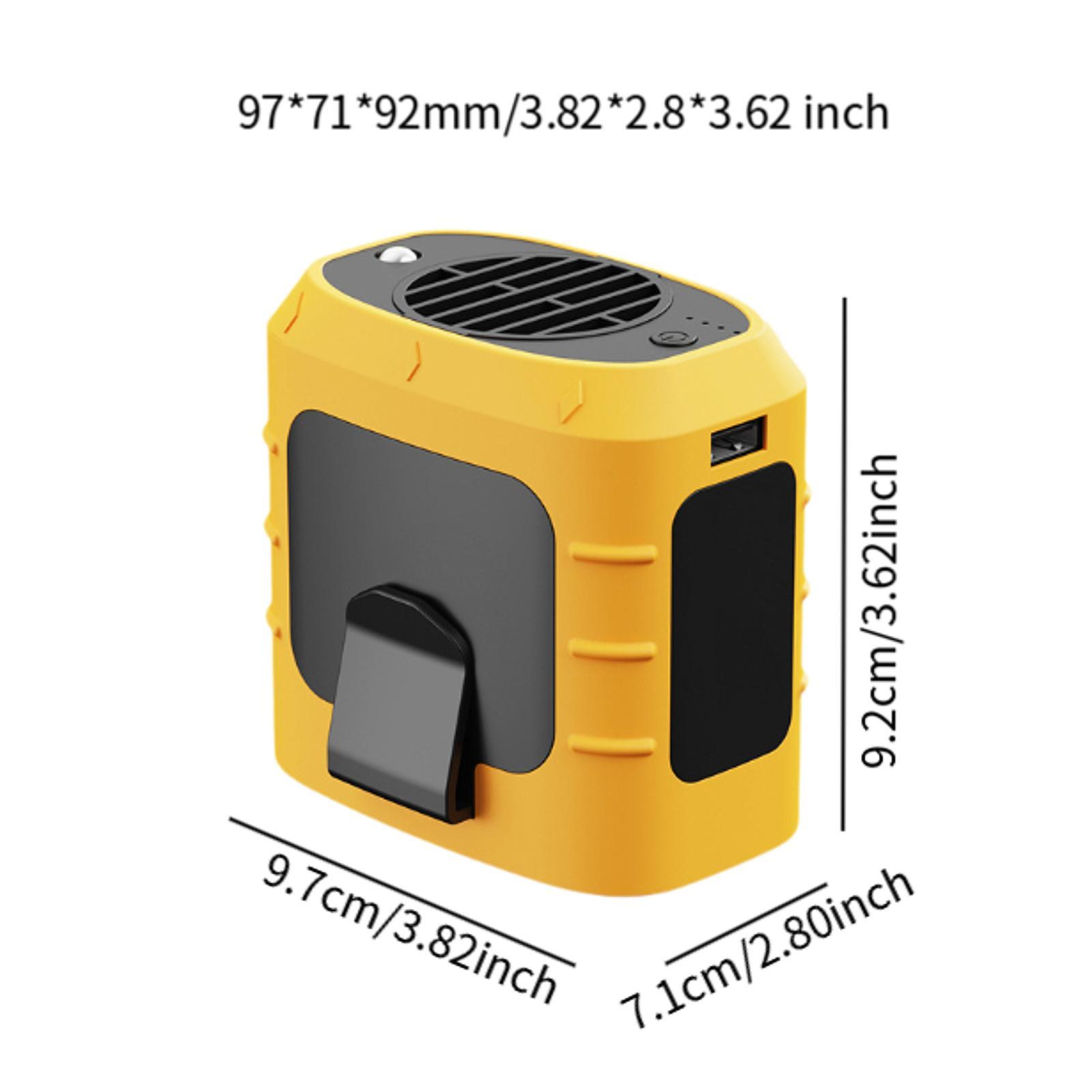 

Портативный поясной вентилятор с регулируемой скоростью ветра, мини-вентилятор с подсветкой, подвесной вентилятор для шеи, охлаждающий вентилятор для автомобиля, путешествий, кемпинга, спальни оранжевый