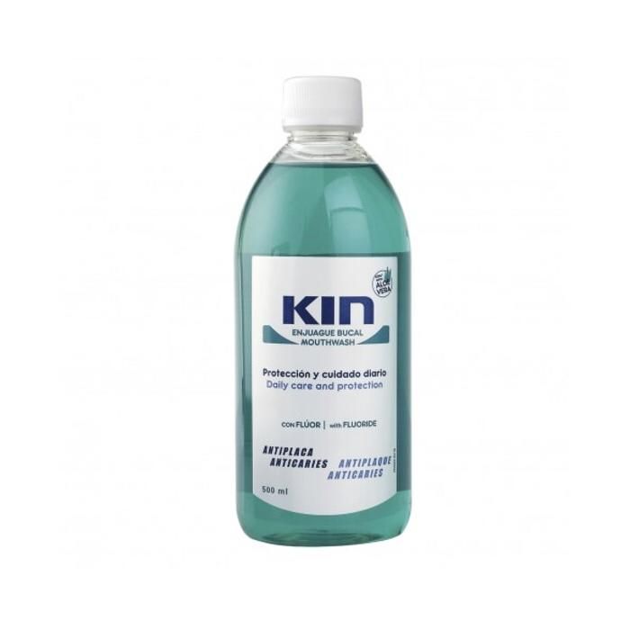 Bain de bouche - KIN - Aloe Vera - 500ml - Fluorure de sodium - Xylitol