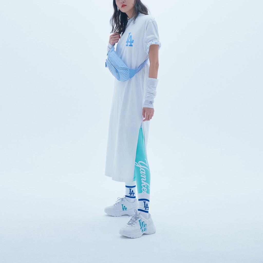 New MLB Short Sleeved Dresses Women's White 31OP10131-07W