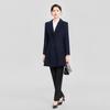 Professional Wool-Blend Mid-Length Uniform Coat