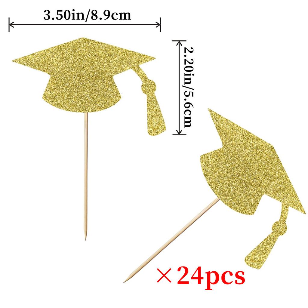 Graduation Season School Classroom Party Cake Plug Decoration Graduation Masters Cap Baking Cake Plug