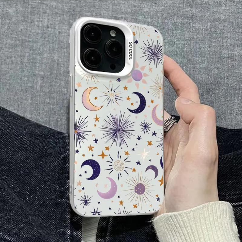 

Phone Case For Samsung Galaxy S26 S25 Ultra S24 S23 FE S22 S21 Plus S20 A56 A55 A54 A53 Sun Moon And Stars Romantic Back Cover Galaxy S20 Ultra