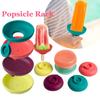 Colorful Drip Free Popsicle Holder Silicone Freeze Ice Popsicle Holders Reusable Mess-Free Anti-drip Ice Cream Tray For Kids