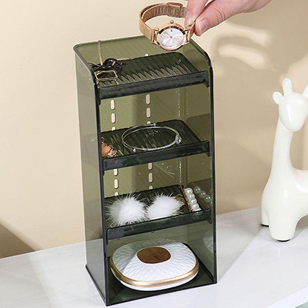 Vertical Makeup Shelf Transparent Jewelry Display Stand Lipstick Storage Box Lipstick
