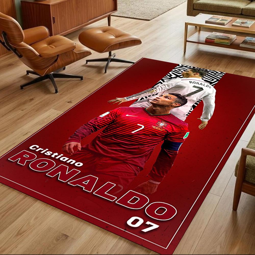 Cristiano Ronaldo Area Rug Perfect for Study Room Living Rooms Dining Room Kitchen Anti-slip Rug Decorate Offices