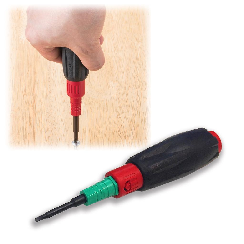 VESSEL Schraubendrehersatz, Family Dora 12, für Kreuzschlitz-, Schlitz-, Bohrer- und Dreiecksschrauben, TD-912N