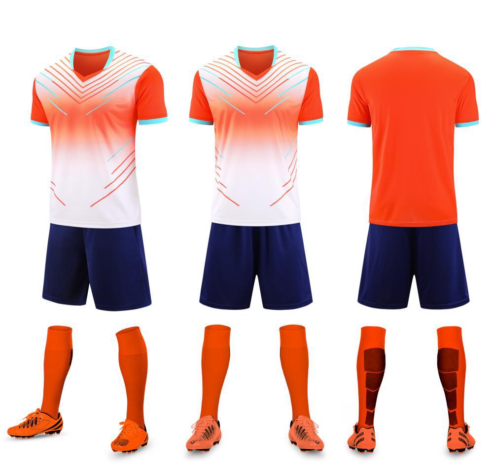 Summer New Short Sleeve Adult Children'S Team Competition Team Uniform Football Training Uniform Men'S And Women'S Set 6202