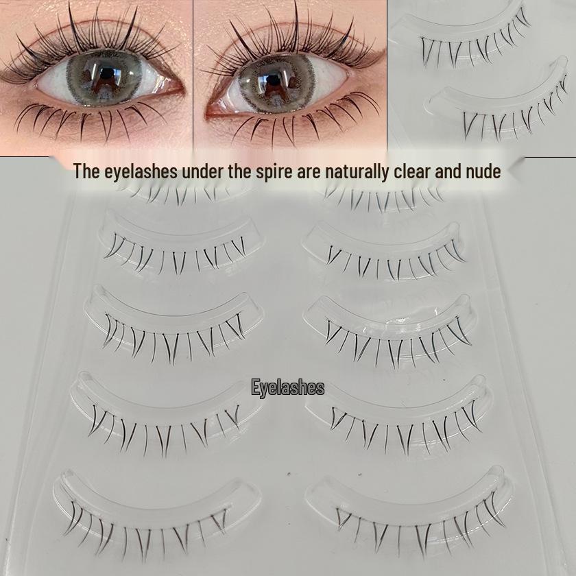 

Natural Full Strip Lower Eyelashes with Transparent Stem