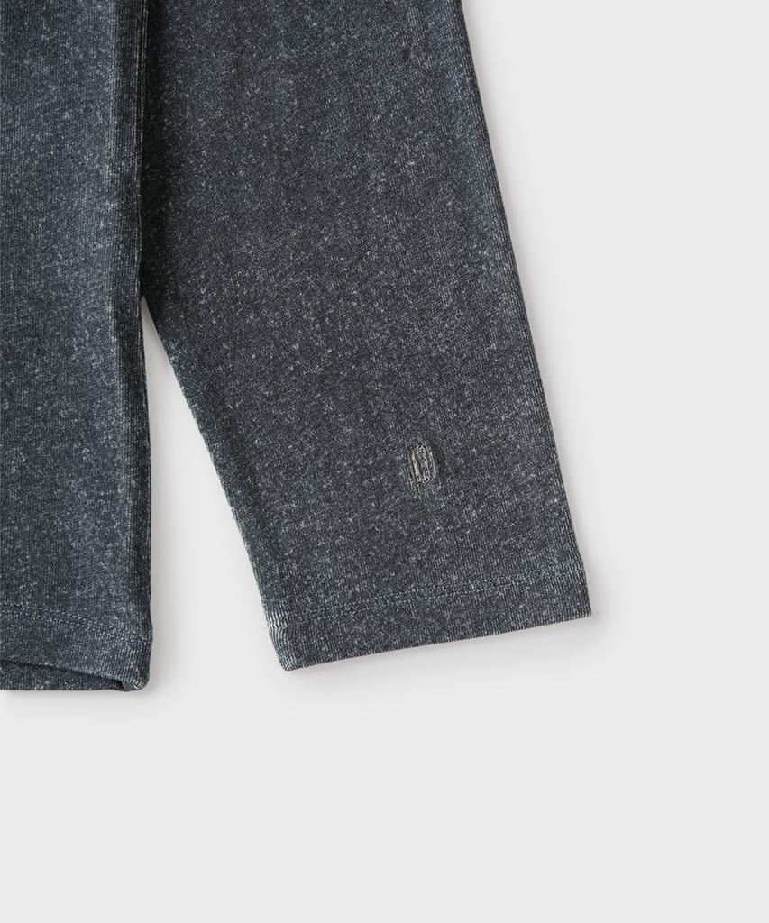 PANICALE Navy Rayon Open Polo Shirt