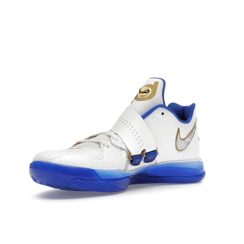 Nike Zoom KD 4 The Real MVP - Summit White Unisex Sneakers Hyper-Royal Metallic-Gold IB3546-100