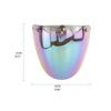 Universelles 3-Druckknopf Bubble Shield Visier Motorradhelm Zubehör