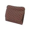 Inden-ya Inden Coin Purse, Deer Leather, Black with Red Diamond Chrysanthemum Pattern, 1208-21-017, Natural Deer Leather with Lacquer Pattern, Box