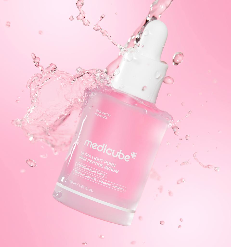 Medicube Ultra Leichte PDRN Rosa Peptid Ampulle Straffendes & Glow Serum 30ml