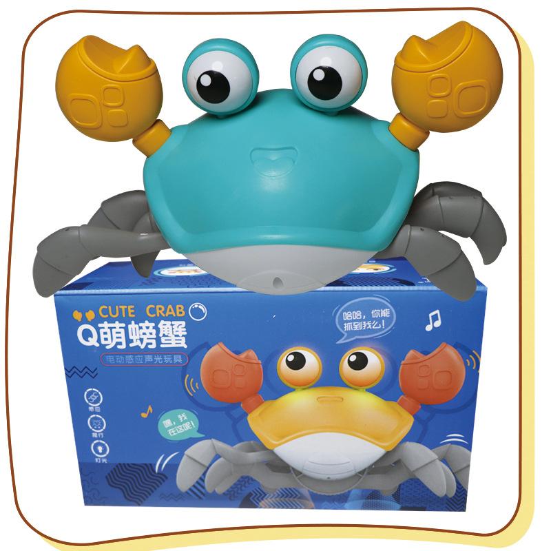 Electric Induction Crab Douyin Automatic Escape To Avoid Obstacles Induction Crab Light Music Electric Toy