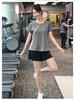 Plus Size Women's Quick-Dry Yoga Sports Set - Summer Loose Gym Shorts
