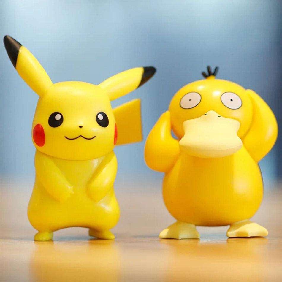 Sale 6PCS Anime Figures Mini Toy Models Charmander Psyduck Cute Collectible Dolls Kids Surprise Gift Exquisite In Stock