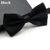 Men Classic Solid Color Bowtie Necktie Tuxedo Wedding Party Adjustable Bow Tie