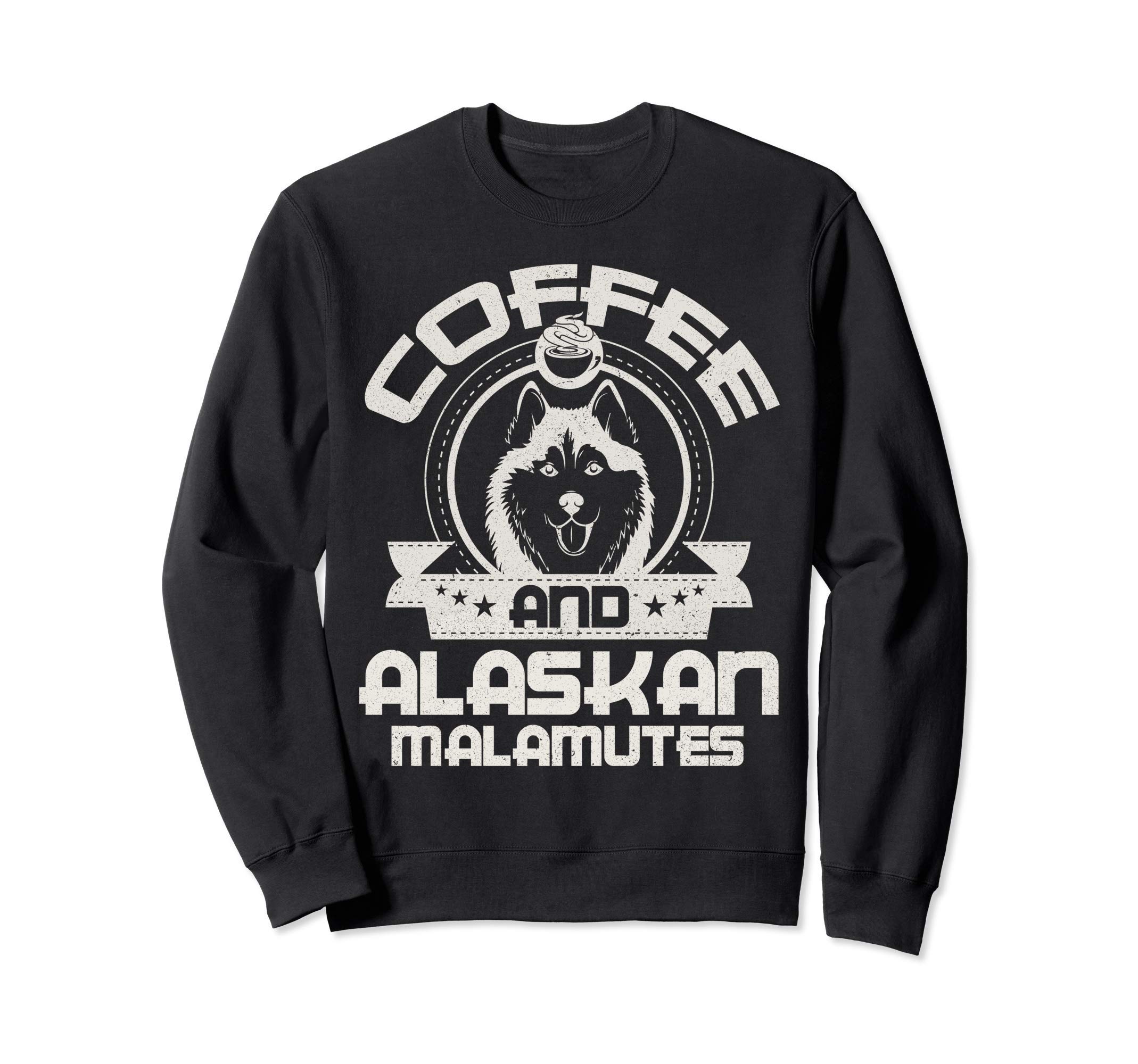 

Coffee and Alaskan Malamute Dog drinking coffee Owner Lover Trainer чорний