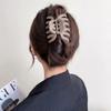 UXSL New Scrub Grab Clip Pumpkin Hair Claws Shark Clip Women Back Long Thick Hair Holder Hair Clip Lady Elegant Hair Accessories