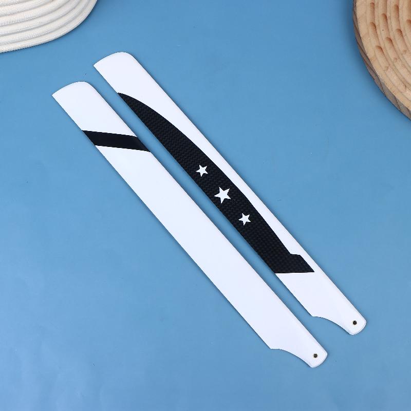 For 450 Series Rc Helicopter Glass Carbon Main Rotor Blade Replacement Parts Diy Rc Helicopter Propeller Accessories 1Pair