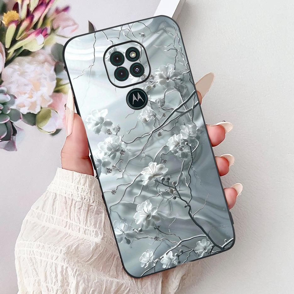 For Motorola Moto G9 Play Case Colorful Flowers Painted Cover Soft TPU Phone Cases For Motorola Moto G9 Plus MotoG9 Power Fundas