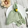 10PCS Cotton Cloth Napkins,40x40cm Durable Sage green Table Napkin, for Wedding Kitchen Party Birthday Decoration