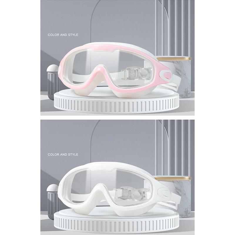 New Swimming Goggles High-Definition Waterproof Anti-Fog Adult Men And Women Swimming Goggles Flat Big Frame Swimming Glasses
