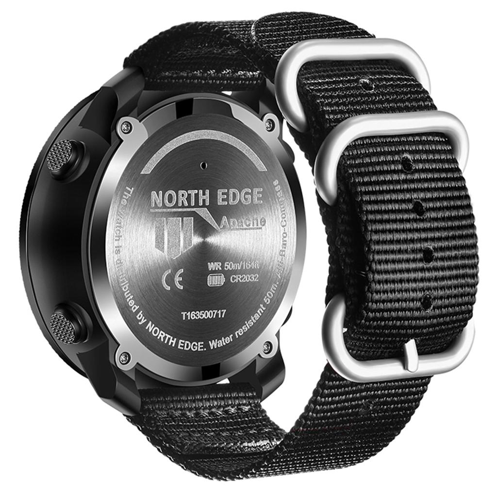 Erkek Outdoor Dijital Spor Saati - Altimetre, Barometre, Pusula, Dünya Saati, 50M Su Geçirmez, Adımsayar
