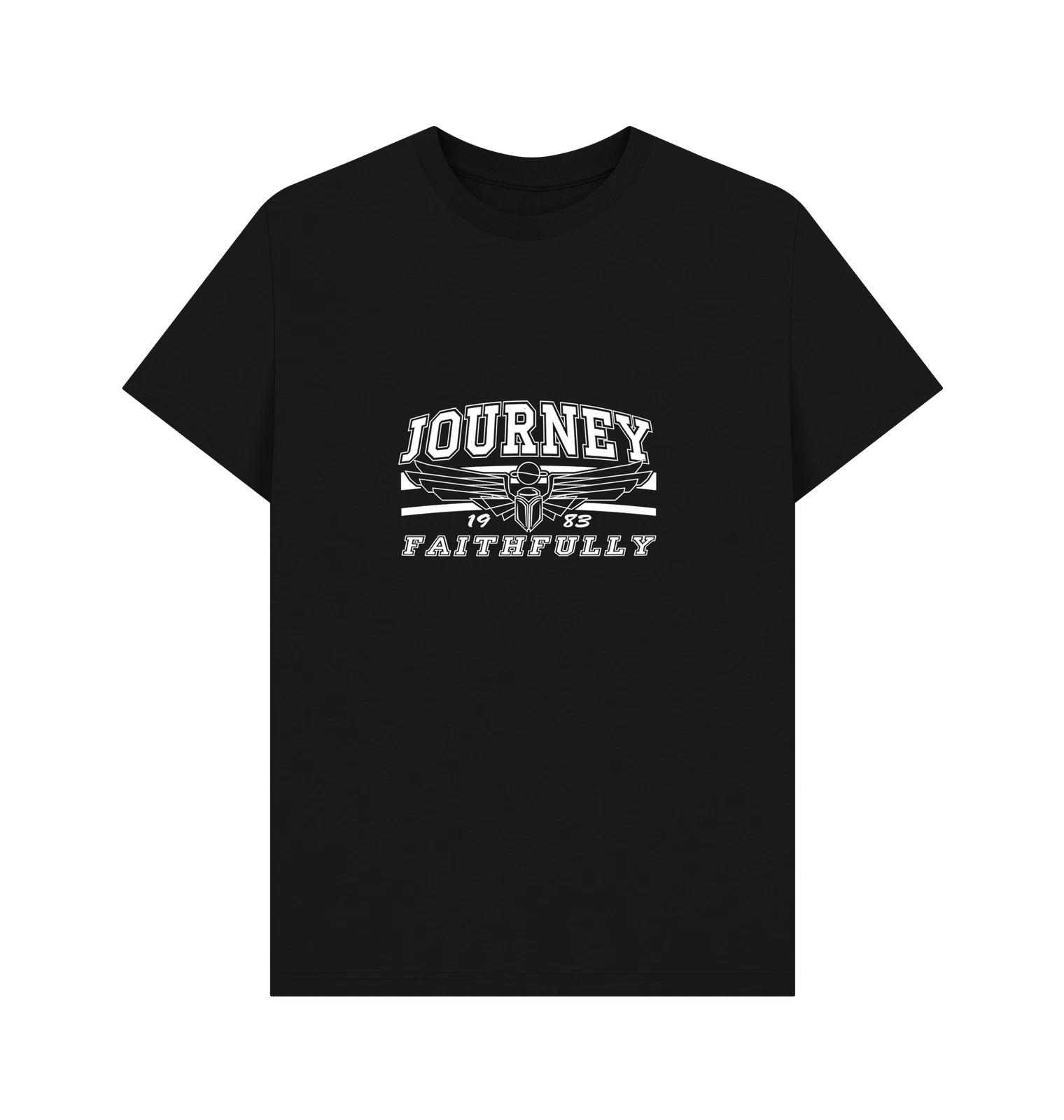 PREMIUM OFFICIAL Journey Journey Rock Band Faithfully Graphic Black T-Shirt 2XL