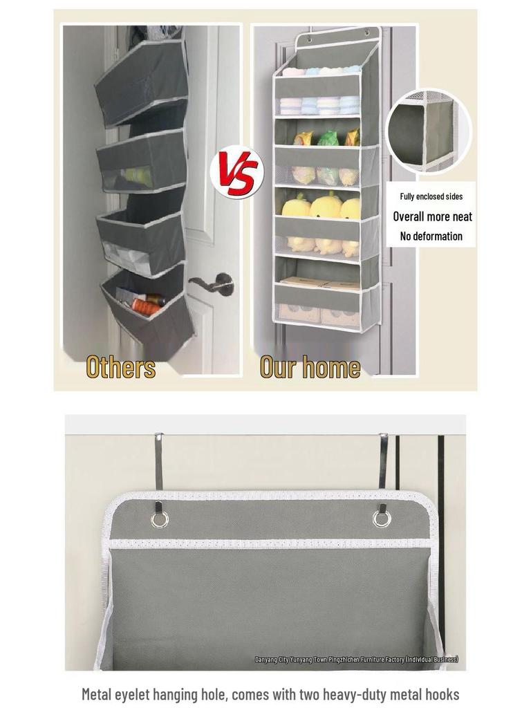 Wall-Mounted Hanging Storage Pocket for Clothes, Dorm Room Organizer, and Bathroom Diaper Holder