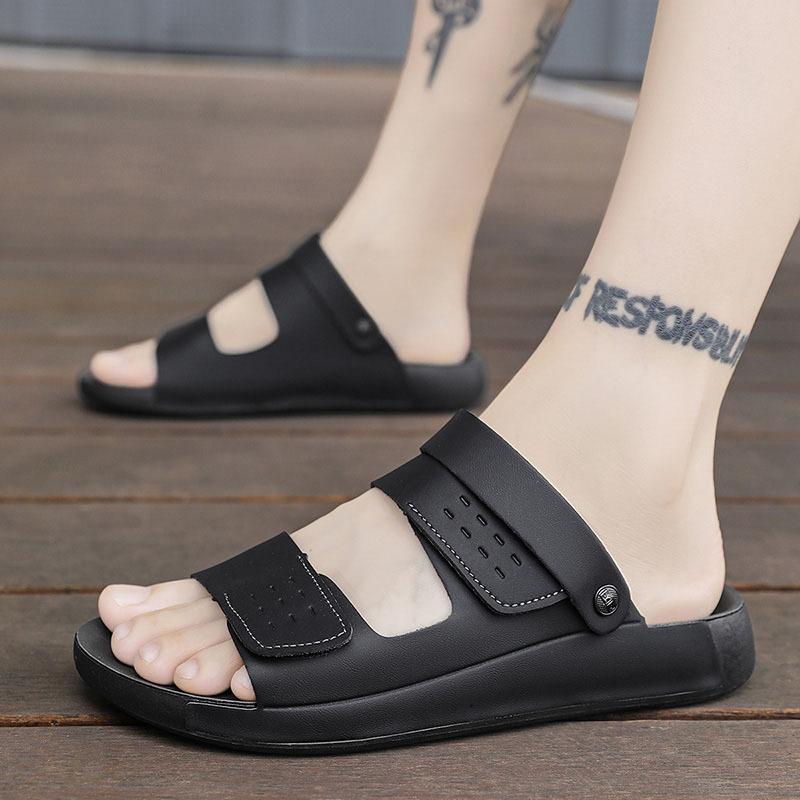 New fashion boutique men's sandals quality indoor and outdoor cool slippers British casual breathable beach shoes